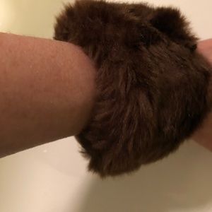 Funky Faux Fur Cuff Bracelet